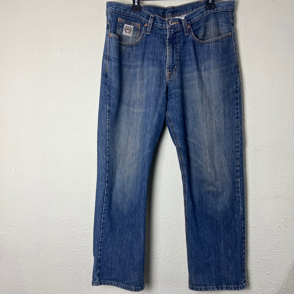 CINCH MEN'S WHITE LABEL DARK WASH RELAXED FIT STRAIGHT LEG JEAN